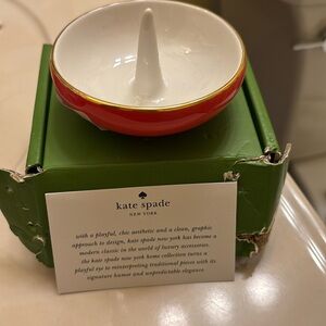 Kate spade Ring it up Red Lenox ring holder